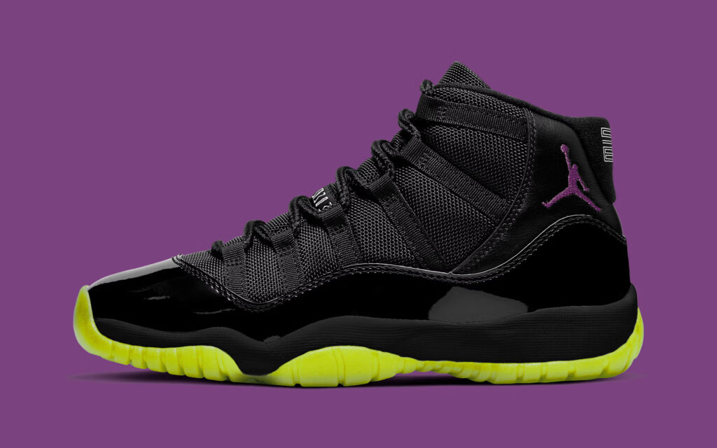 Air Jordan 11 GS "Black/Barely Volt" IB1378-001