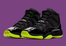 Air Jordan 11 GS "Black/Barely Volt" IB1378-001