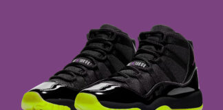 Air Jordan 11 GS "Black/Barely Volt" IB1378-001