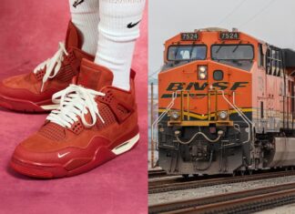 Nigel Sylvester x Air Jordan 4s train