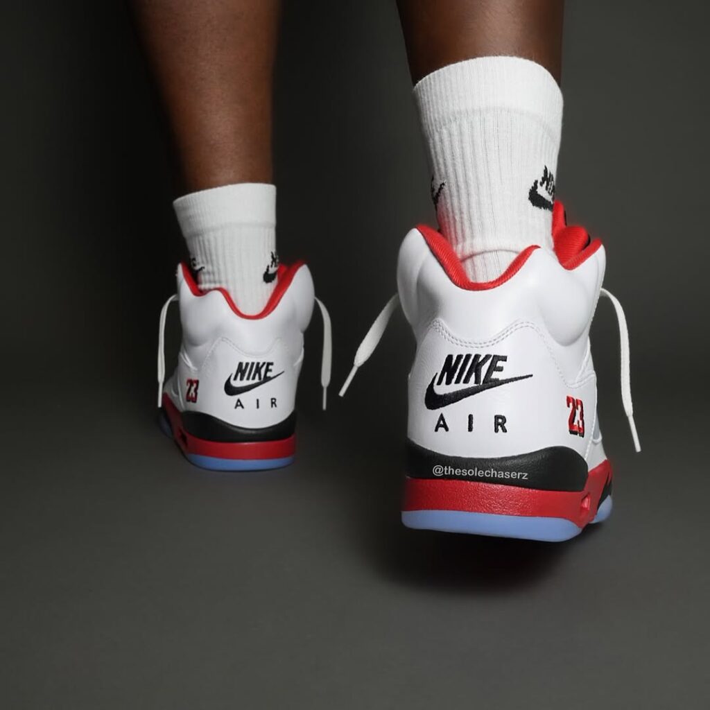 2025 Air Jordan 5 OG Fire Red "Black Tongue" Release Date
