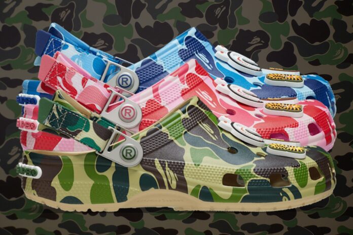 BAPE x Crocs “ABC Camo” Classic Clog Collection BAPE x Crocs “ABC Camo” Classic Clog Collection Release Date