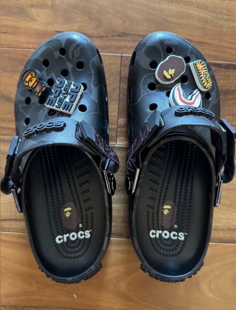 Bape x Crocs Classic Clog "Black"