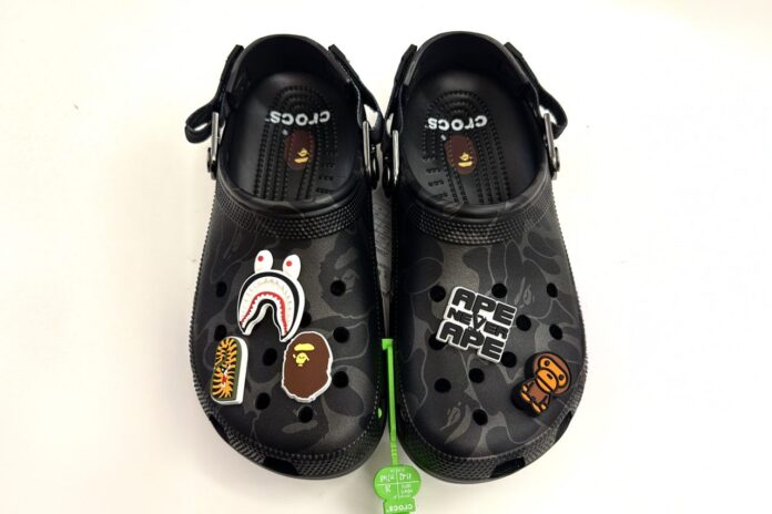 Bape x Crocs Classic Clog Black Bape x Crocs Classic Clog "Black"